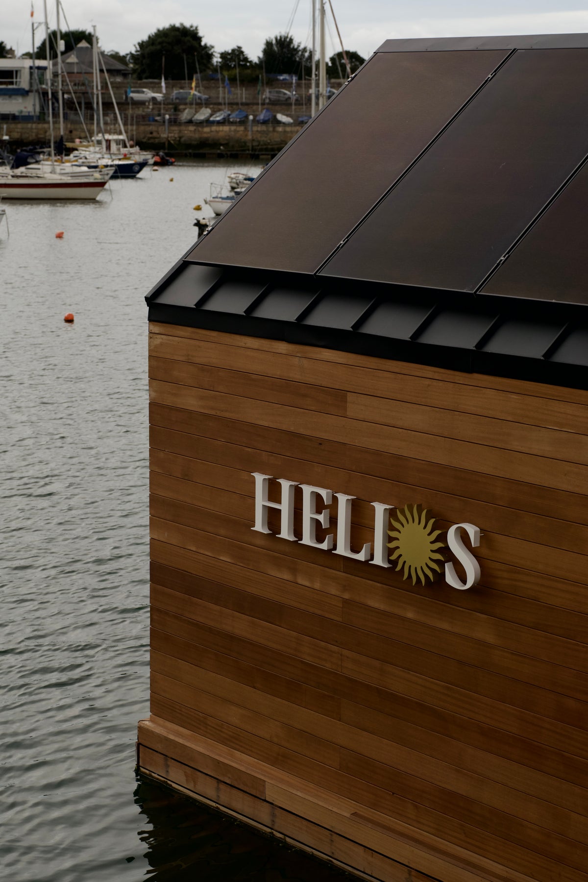 Helios Floating Sauna at Coal Harbour, Dún Laoghaire, Dublin Bay